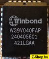 Winbond W39V040FAP 512kx8 CMOS FLASH memory PLCC32 Abit IS-10 alaplapban volt Winbond W39V040FAP 512kx8 CMOS FLASH memory PLCC32 Abit IS-10 alaplapban volt