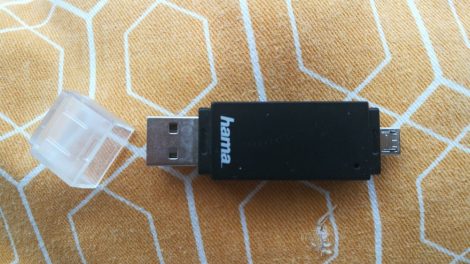 Hama Basic USB 2.0 OTG Card Reader (00181056) SD-MicroSD kártya olvasó