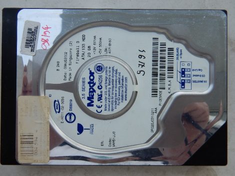 Maxtor 2F020J0 20GB IDE HDD merevlemez 98%/94% Fireball 3 2002