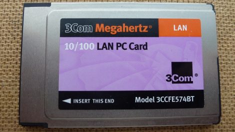 3Com Megahertz 574BT PCMCIA 10/100 LAN PC Card 3CCFE574BT hálózati kártya 3Com Megahertz 574BT PCMCIA 10/100 LAN PC Card 3CCFE574BT hálózati kártya