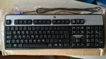   HP PS/2 billentyűzet fekete-ezüst nemzetközi angol - HP KB-0316 keyboard PS2 black silver 434820-L32 international english