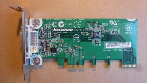 Lenovo DVI-D PCI-e Video Card - Video kártya SDVO - egyedül nem működik! 43C0258 ADD2 alacsony - low profile