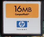 HP 16MB CompactFlash kártya 5184-2423 SanDisk 2001