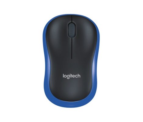 Logitech wireless egér M185 kék-fekete (910-002236) - vezeték nélküli egér