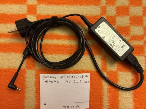 Samsung laptop tápegység 19V DC 2,1A - NP535U3C-K01HU - AA-PA2N40S
