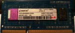   Kingston 1GB DDR3 sodimm 1333MHz (PC3 10600) laptop memoria modul ACR128X64D3S1333C9