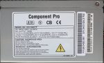   Component Pro ATX-300GTF 300W ATX PC tápegység 8 cm-es hűtőventilátorral -5V