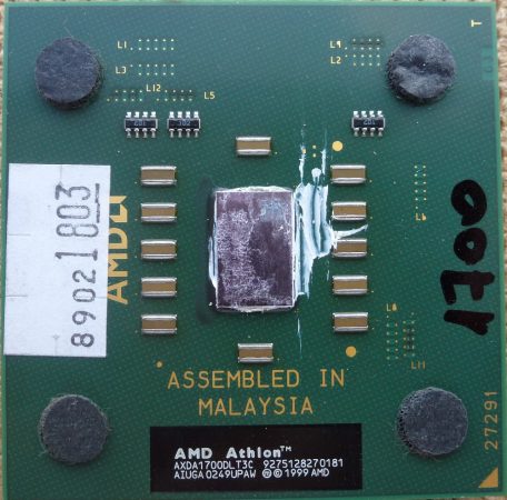 AMD Athlon XP 1700+ Socket A processzor cpu s462 AXDA1700DLT3C 1999