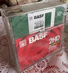   BASF 2HD 1,44MB floppy lemez 10 db színes - műanyag dobozban DOS FORMATTED