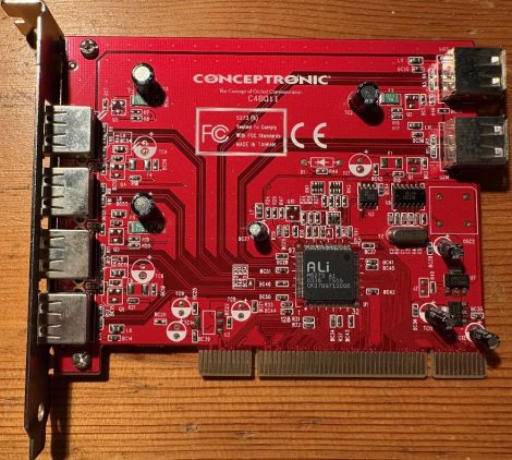 Conceptronic C480i1 ALi Chip 6-Port USB2.0 PCI kártya - 30703 Conceptronic C480i1 ALi Chip 6-Port USB2.0 PCI kártya - 30703