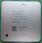   Intel Celeron D 325 2.53GHz/256/533 processzor SL7NU s478 cpu