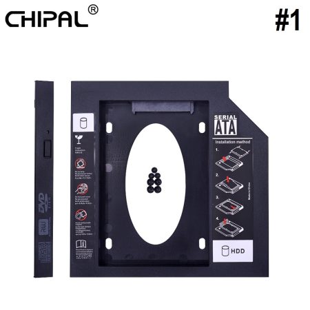 Chipal HDD SSD keret Notebook optikai meghajtó helyére 9,5 mm