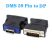 DMS-59 papa - DisplayPort mama átalakító adapter 3 cm