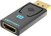 DisplayPort - HDMI átalakító adapter 4 cm DP - HDMI fekete