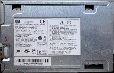 HP DSP-365BB A Rev. 02F 365W ATX PC tápegység 8 cm-es hűtőventilátorral