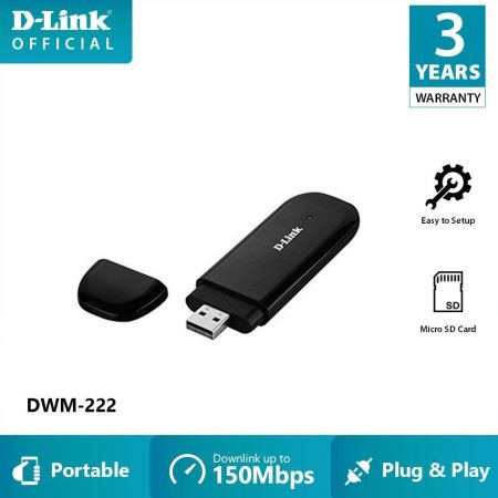 D-Link DWM-222 4G LTE 150 MBps USB mobil internet adapter