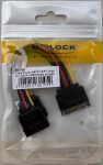 Delock 60105 Sata tápegység Y elosztó kábel 0,15m