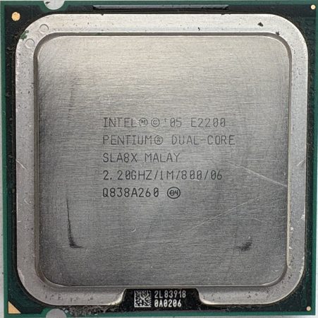 Intel Pentium Dual Core E2200 2.20GHz/1M/800/06 processzor SLA8X s775 cpu 2005