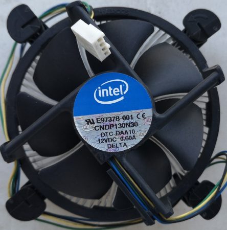 Intel E97378-001 DC12V 0.60A DELTA LGA1155 LGA1150 cpu hűtő