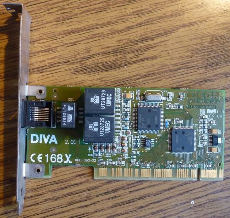 Eicon DIVA 2.01 PCI ISDN adapter kártya