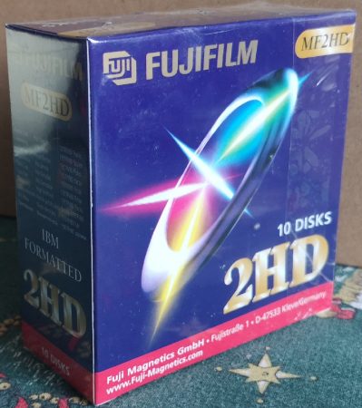 FUJIFILM MF-2HD 1,44MB floppy lemez 10 db bontatlan IBM formatted