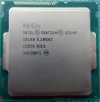  DualCore Intel Pentium G3240, 3100 MHz (31 x 100) LGA1150 processzor SR1K6