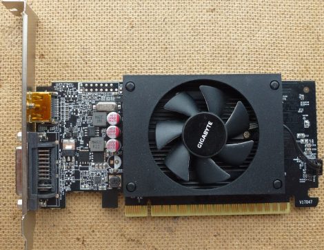 GigaByte GT 710 1GB PCIe VGA kártya DVI, HDMI csatlakozóval