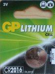   GP CR2016 DL2016 3V Lítium gombelem - GP 3V Lithium Cell CR2016CI-7C5