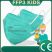 Öt rétegű FFP3 gyermek méretű szájmaszk zöld - 104*130mm - Five Layers Filtering Half Mask for Kids FFP3 green gyerek maszk gyerekmaszk