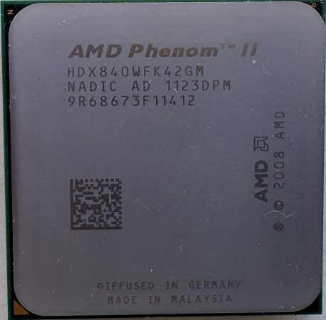 QuadCore AMD Phenom II X4 840 3215 MHz (16 x 201) 2008 HDX840WFK42GM AM3 QuadCore AMD Phenom II X4 840 3215 MHz (16 x 201) 2008 HDX840WFK42GM AM3