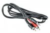 3,5mm stereo jack - 2xRCA kábel 3m fekete