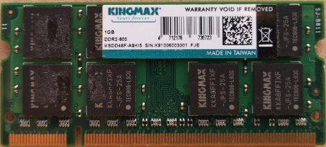 KINGMAX 1GB DDR2-800 sodimm notebook RAM modul KSDD48F-A8KI5