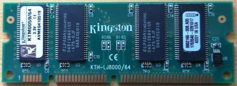 Kingston KTM0059/64 KTH-LJ8000/64 memória modul Lexmark T430 T630 nyomtatóhoz 100 pin sodimm