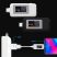 KEWEISI KWS-1902C USB Type-C feszültség, áram és akku töltés mérő műszer színes kijelzővel - USB Type-C Charger Doctor Voltage Current Meter Capacity Tester Power Detector