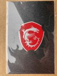 MSI piros sárkány matrica