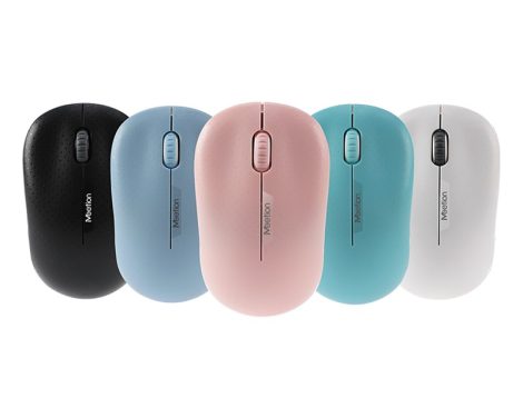 Meetion vezeték nélküli egér MT-R545 rózsaszín, fekete, fehér, kék, ciánkék - Meetion wireless mouse MT-R545, pink, black, white, blue, cyan - rózsaszín egér