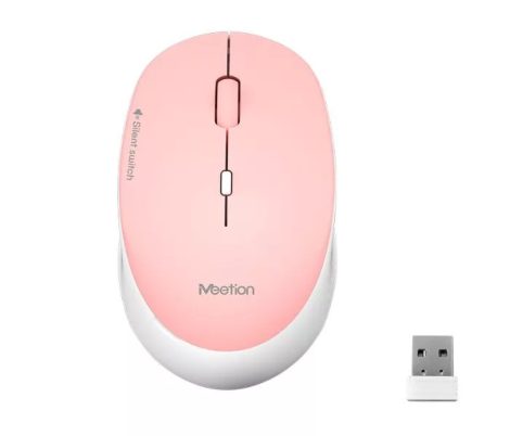 Meetion vezeték nélküli egér MT-R570 rózsaszín - Meetion wireless mouse MT-R570, pink - rózsaszín egér