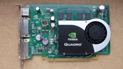 NVIDIA Quadro FX 1700 (p588) 512MB VGA kártya 2 db. DVI és 1 db. S-Video csatlakozóval