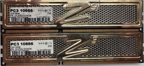 OCZ Gold XTC OCZ3G13334GK 2x2GB kit DDR3 RAM modul PC3-10666 1.7V OCZ Gold XTC OCZ3G13334GK 2x2GB kit DDR3 RAM modul PC3-10666 1.7V