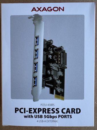 Axagon PCIe USB 3.0 kártya 4 porttal PCEU430RS Axagon PCIe USB 3.0 kártya 4 porttal PCEU430RS