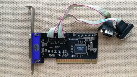 2 soros 1 párhuzamos port kártya PCI - Moschip PI2NM9835X3C Serial PCI Controller Card
