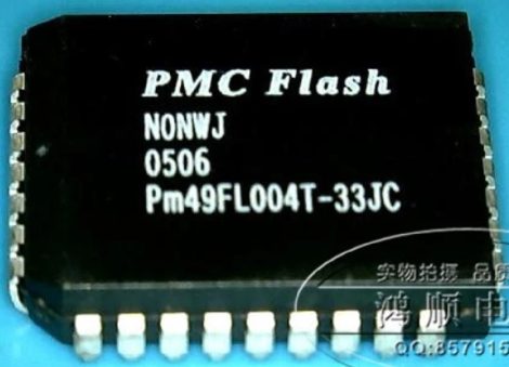 PMC PM49FL004T-33JC 512kx8 FLASH memory PLCC32 - 4 Mbit 3.3 Volt-only Firmware Hub/LPC Flash Memory