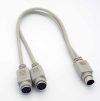 PS/2 billentyűzet - egér szétválasztó Y kábel - keyboard mouse splitter cable - 30 cm PS/2 billentyűzet - egér szétválasztó Y kábel - keyboard mouse splitter cable - 30 cm