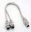 PS/2 billentyűzet - egér szétválasztó Y kábel - keyboard mouse splitter cable - 30 cm