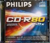 Philips CD-R80 40x 80 min 700MB - 80 perces írható CD lemez vékony tokban Philips CD-R80 40x 80 min 700MB - 80 perces írható CD lemez vékony tokban