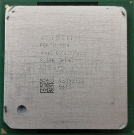 Intel Pentium 4 2.66GHz/512/533 processzor SL6PE s478 cpu