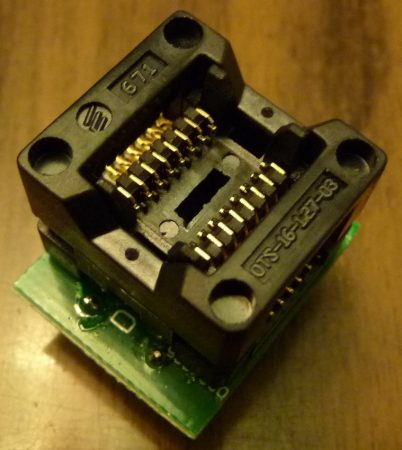 SO16 - SOP16 - DIP16 adapter rugós