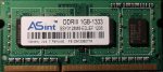   ASint 1GB DDR3 sodimm 1333MHz (PC3 10600) laptop memoria modul SSY3128M8-EDJEF