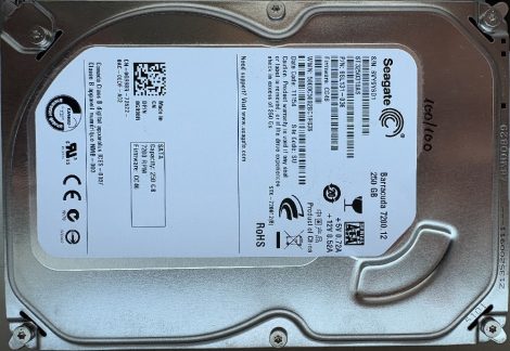 Seagate ST3250318AS 3,5" 250GB Sata HDD merevlemez Barracuda 7200.12 250318 100%/100% Seagate ST3250318AS 3,5" 250GB Sata HDD merevlemez Barracuda 7200.12 250318 100%/100%