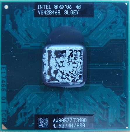 Intel Celeron T3100 notebook cpu processzor 1M Cache, 1.90 GHz, 800 MHz FSB SLGEY
